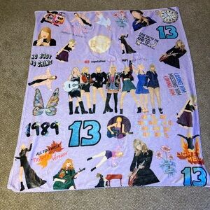 Taylor Swift Eras Blanket Throw – Swiftie Room Decor – Soft Fleece